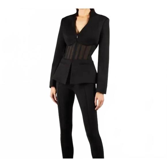 NEW DEITY corset blazer in black